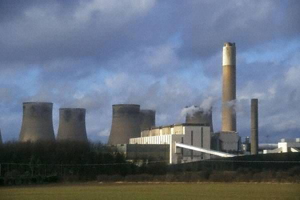 The carbon dioxide produced by power plants contributes to climate change.