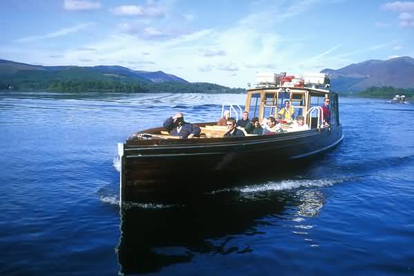 A boat on the Lake District, United Kingdom.