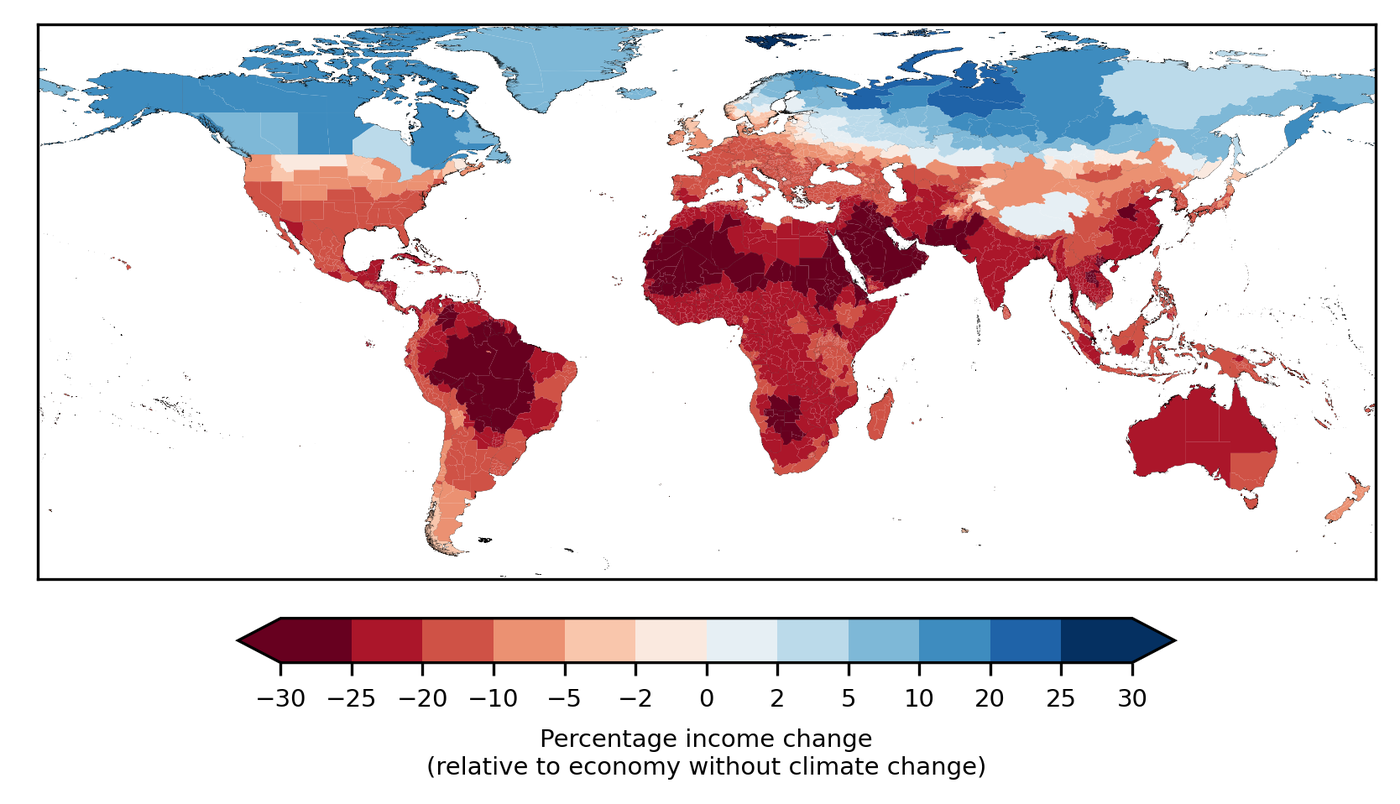 38 Billionen Dollar Schäden pro Jahr: 19 Prozent Einkommensverlust weltweit durch Klimawandel