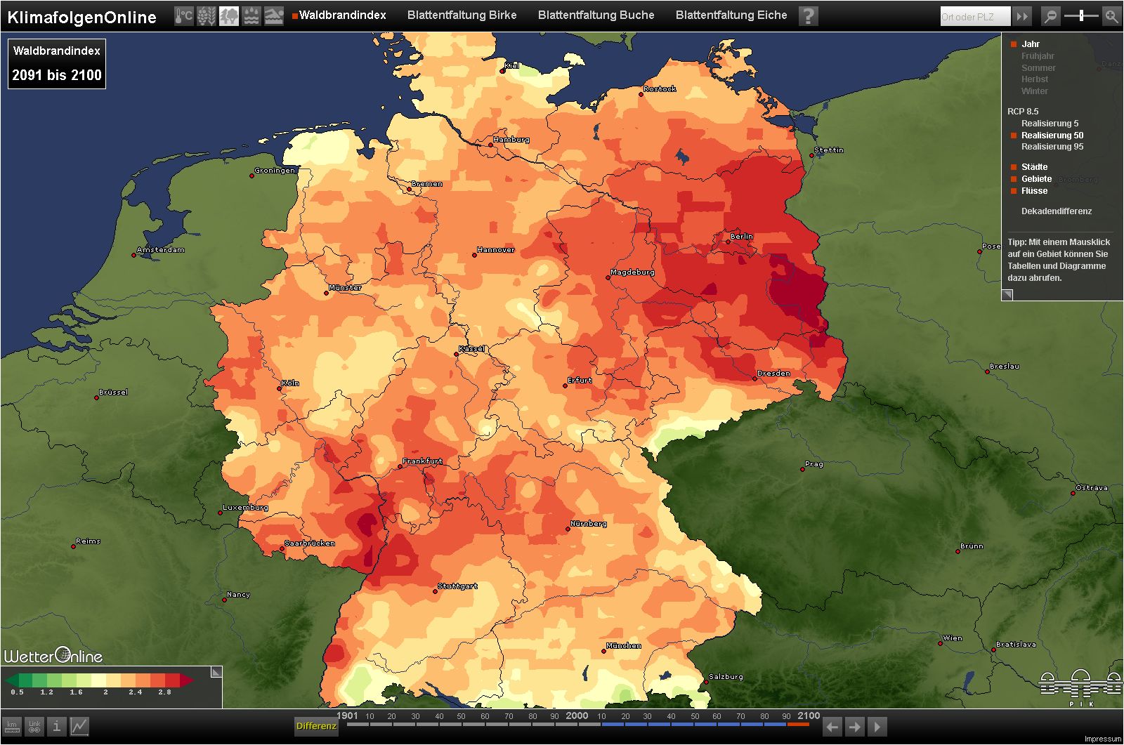 Deutschlandweites  Klimafolgen-Portal startet in die Pilotphase