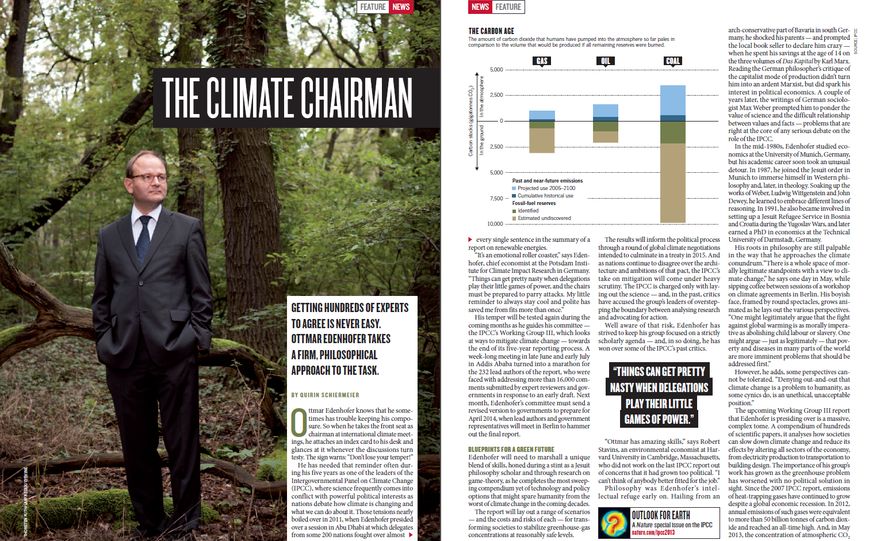 "Nature" mit großem Edenhofer-Porträt