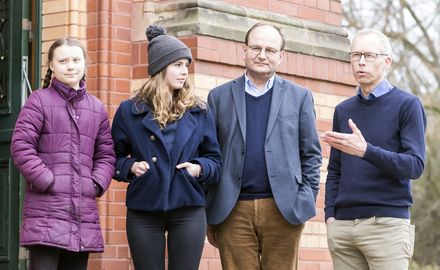 Greta Thunberg besucht PIK auf dem Telegrafenberg-Campus