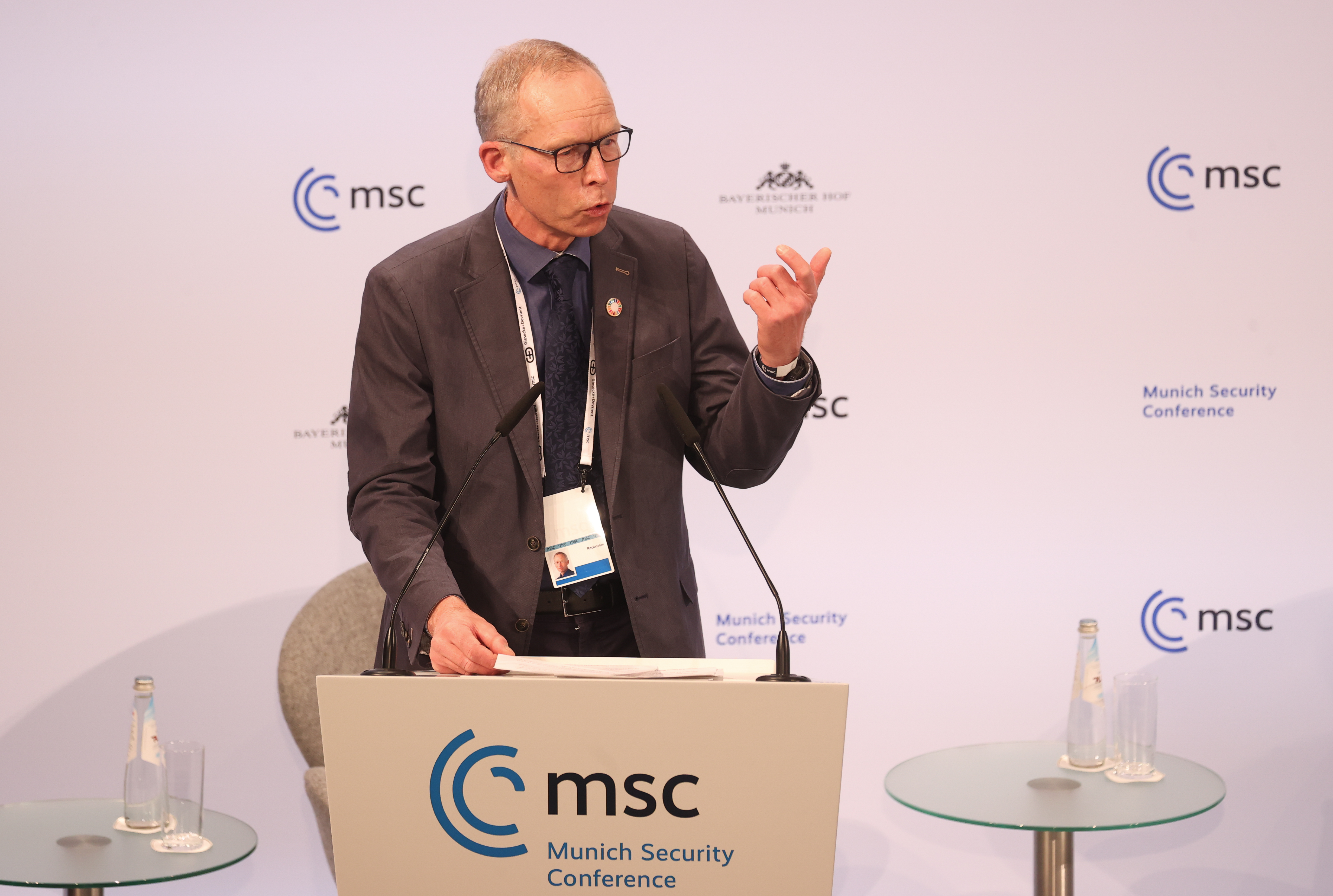 Rockström auf der Münchner Sicherheitskonferenz  zu Klimarisiken und Konflikten