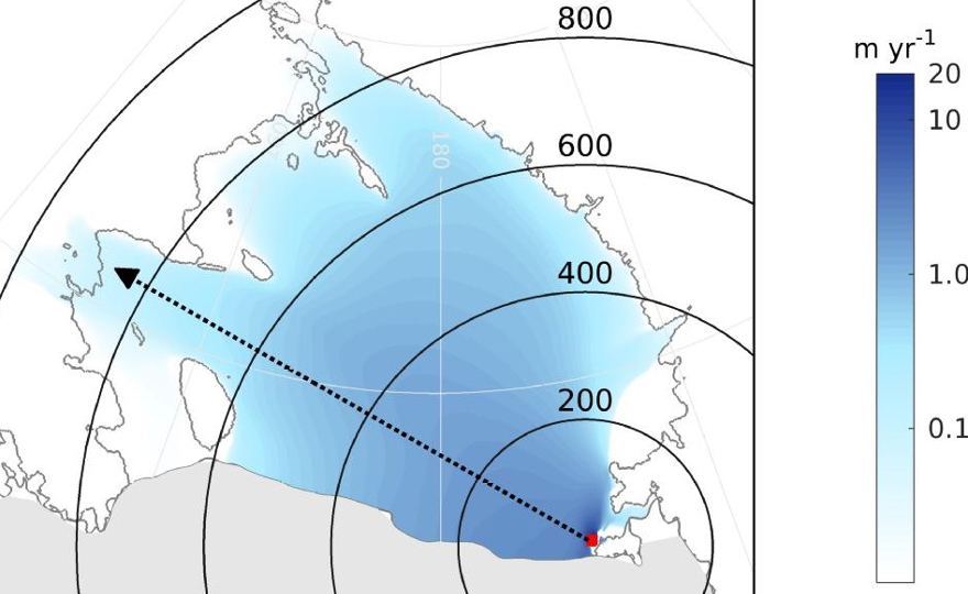 Winzige Eisverluste an den Rändern der Antarktis können Eisverluste in weiter Entfernung beschleunigen