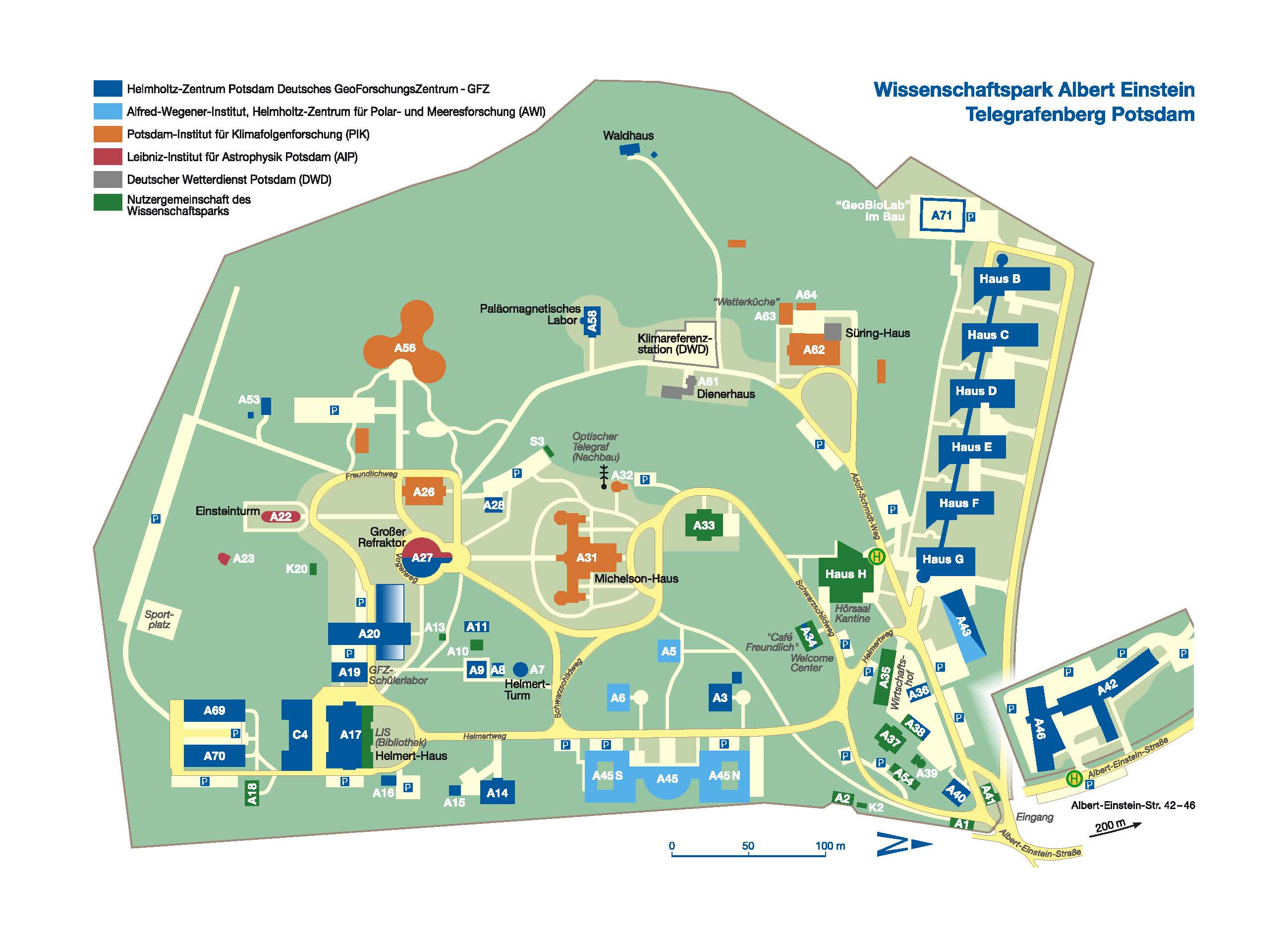 Campusplan Telegrafenberg