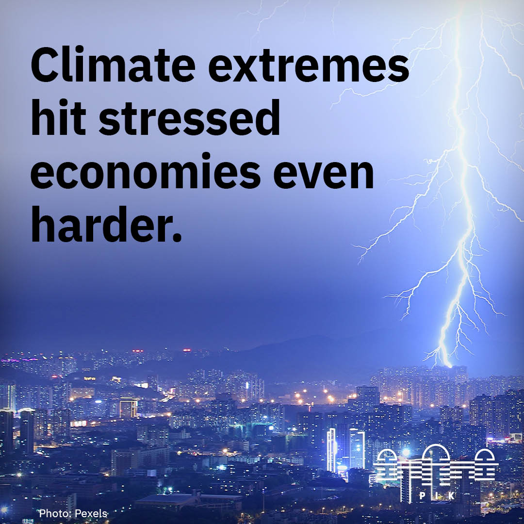 Climate extremes hit stressed economies even harder