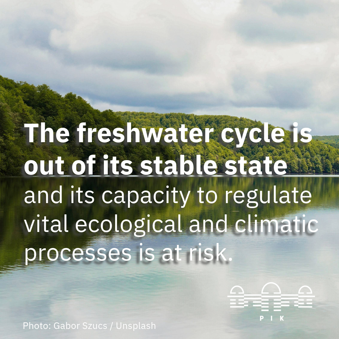 Earth’s freshwater cycle out of stable state