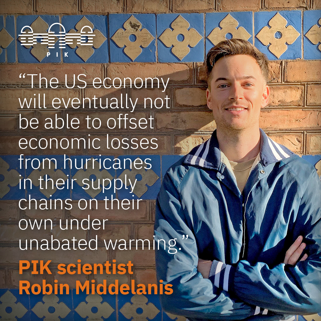 Hurricane impacts under global warming could give the US an economic disadvantage