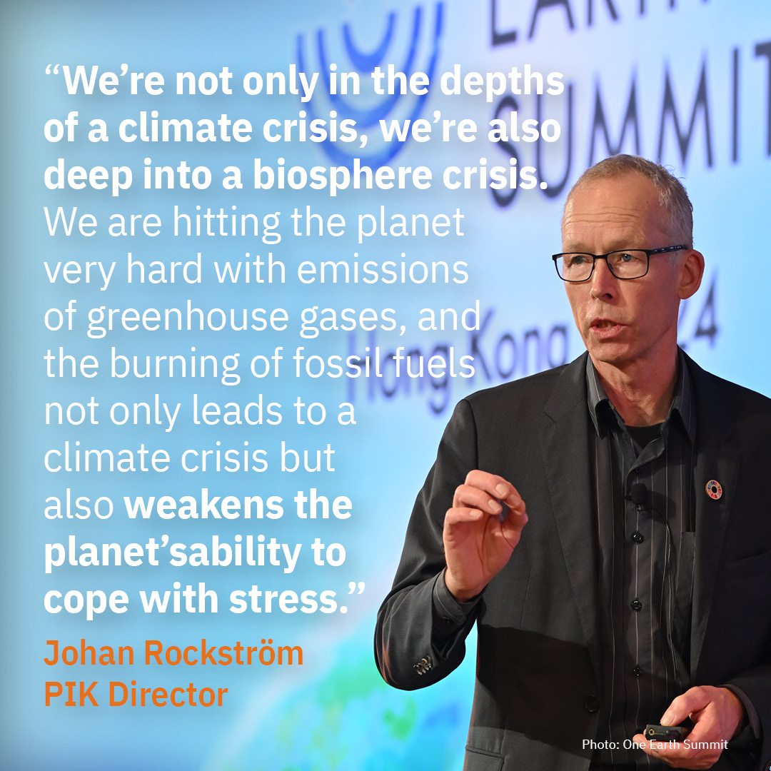 Johan Rockström's assessment on the climate crisis