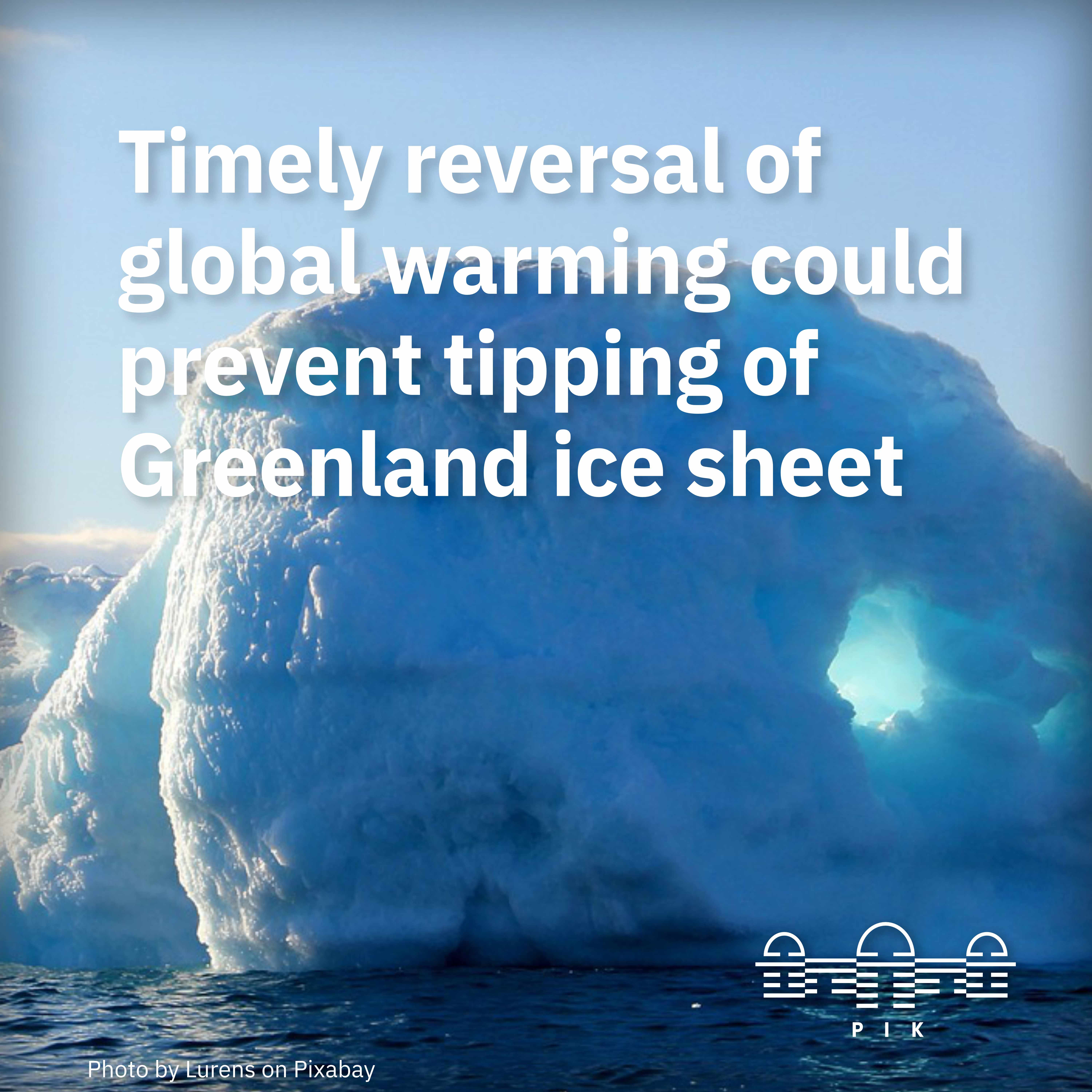 Preventing the Greenland ice sheet from tipping