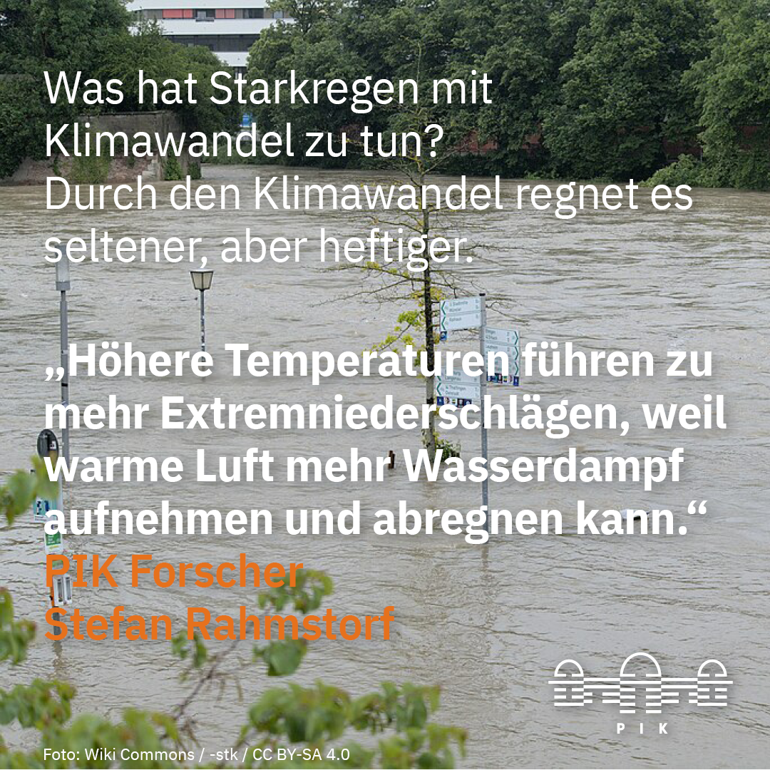 Starkregen und Klimawandel