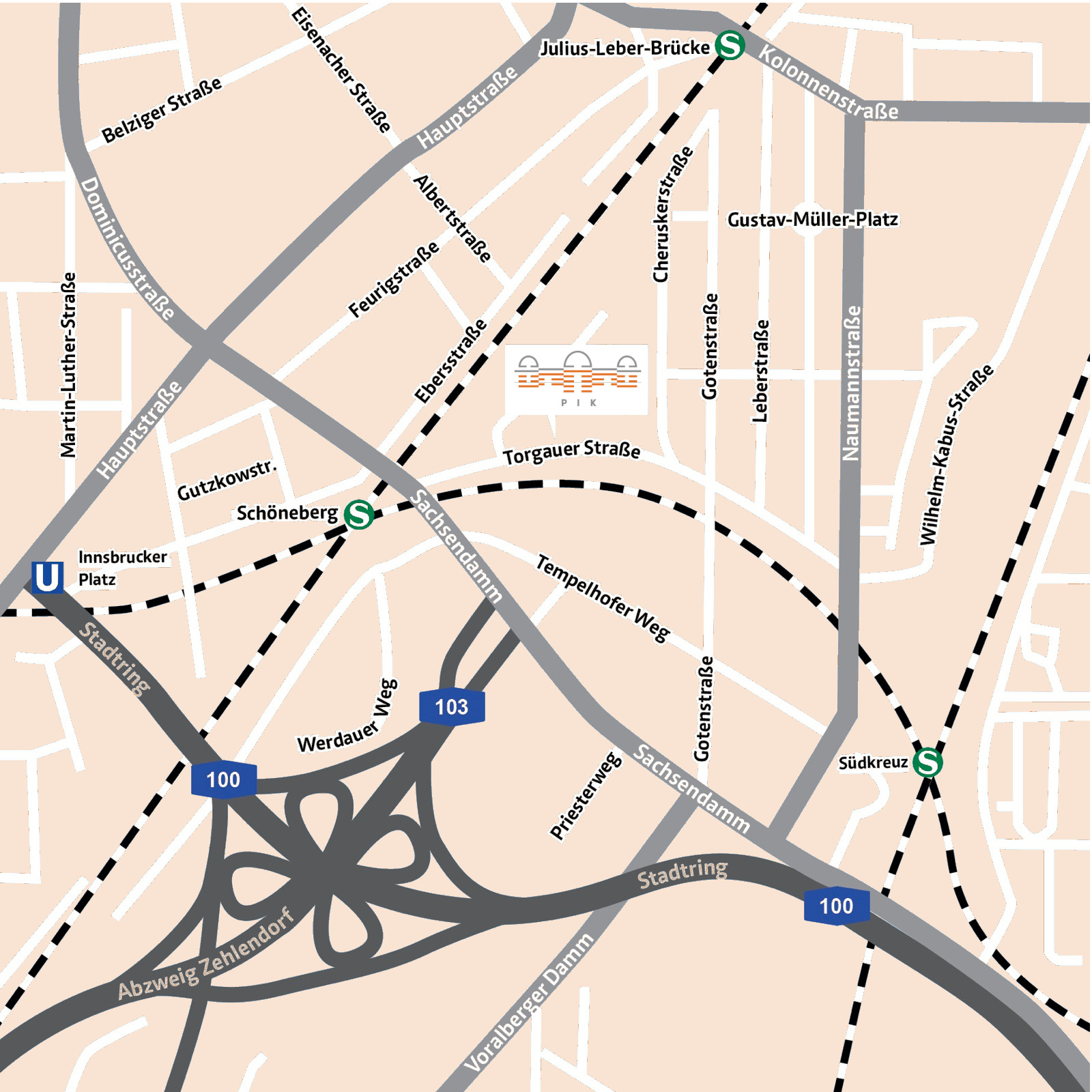 Map PIK location Berlin (MCC)
