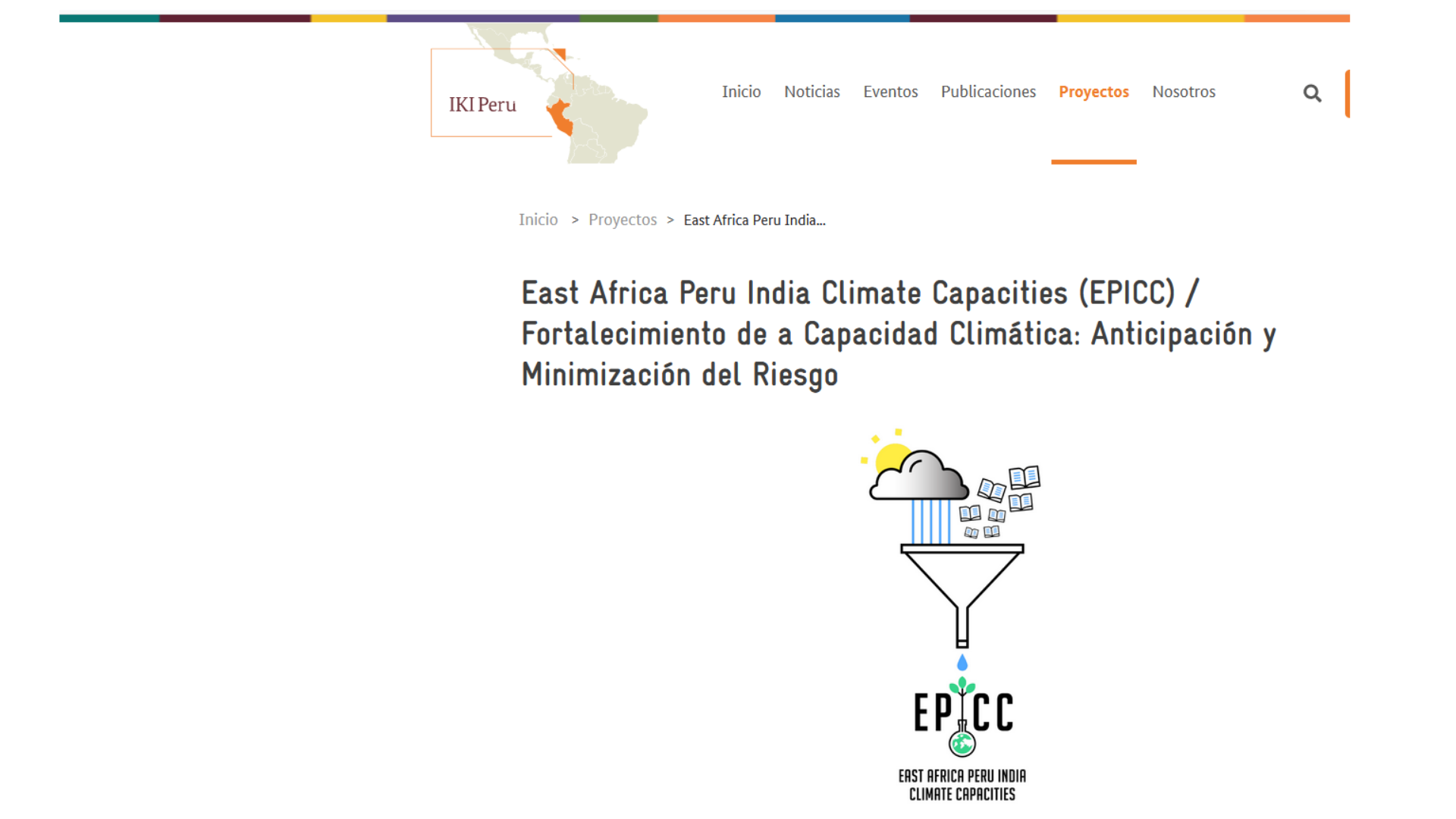 EPICC is part of the digital IKI Peru Networking Platform that is available in Spanish