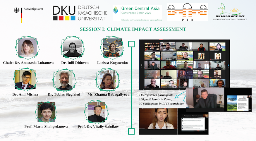 PIK/RD2-presence in Green Central Asia Project online events