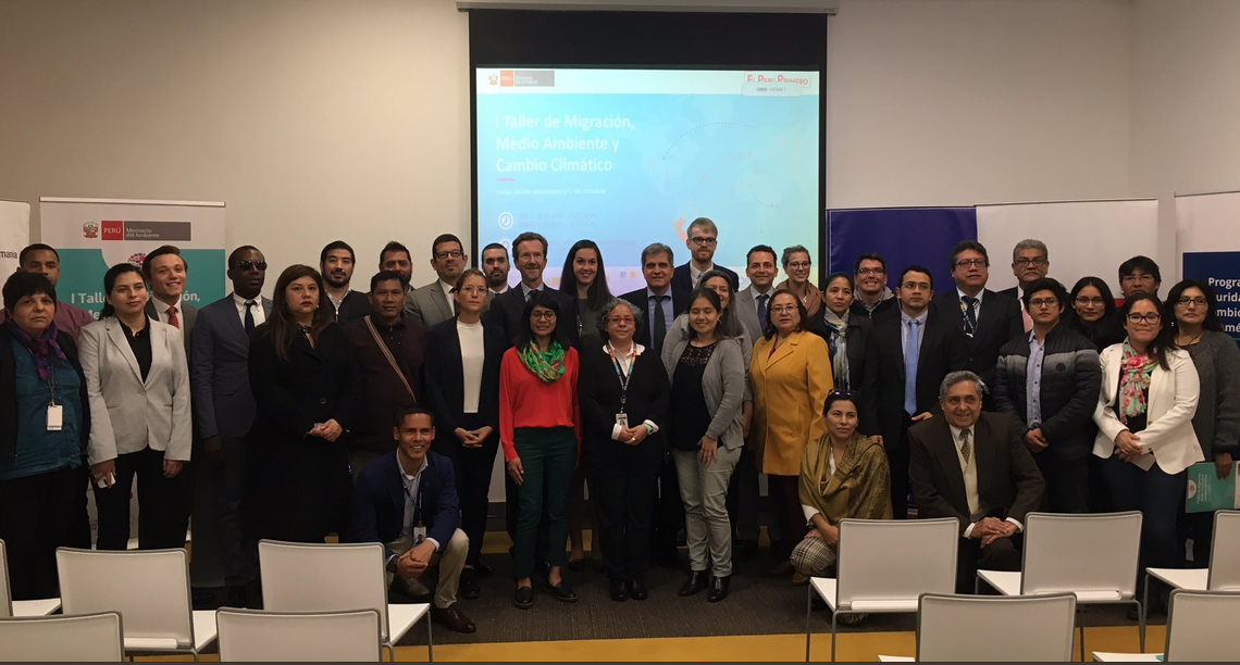 EPICC training during first national workshop on climate change and human mobility in Peru, 30.09.-01.10.2019