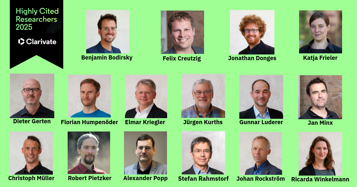 16 PIK researchers part of the top one percent of the world’s most cited scientists