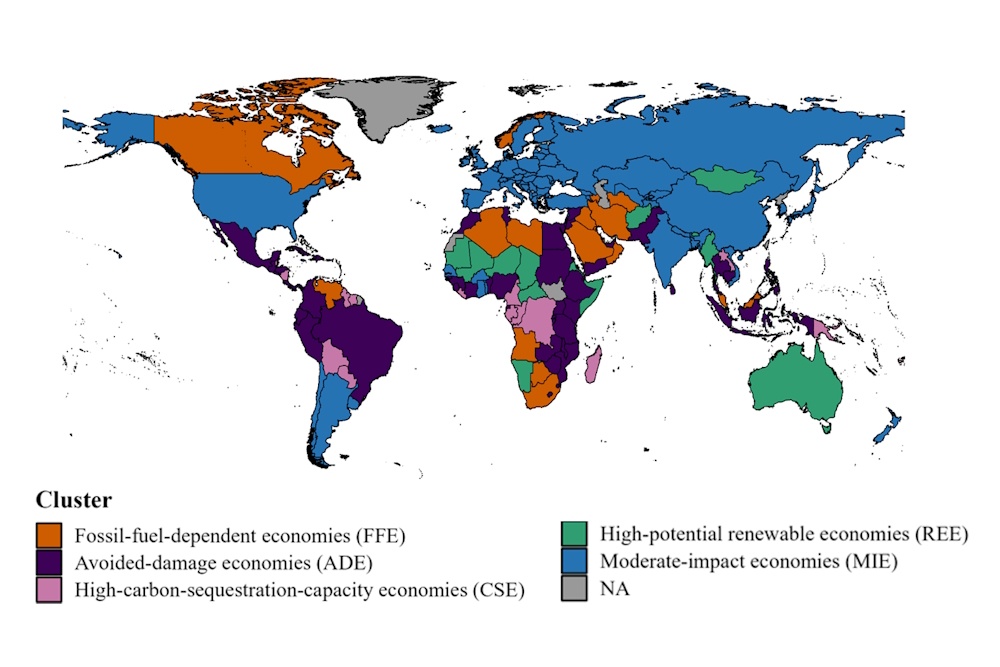 A world map of climate policy:  Who stands to gain most?
