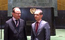 Edenhofer and Foreign Minister Maas visit the United Nations