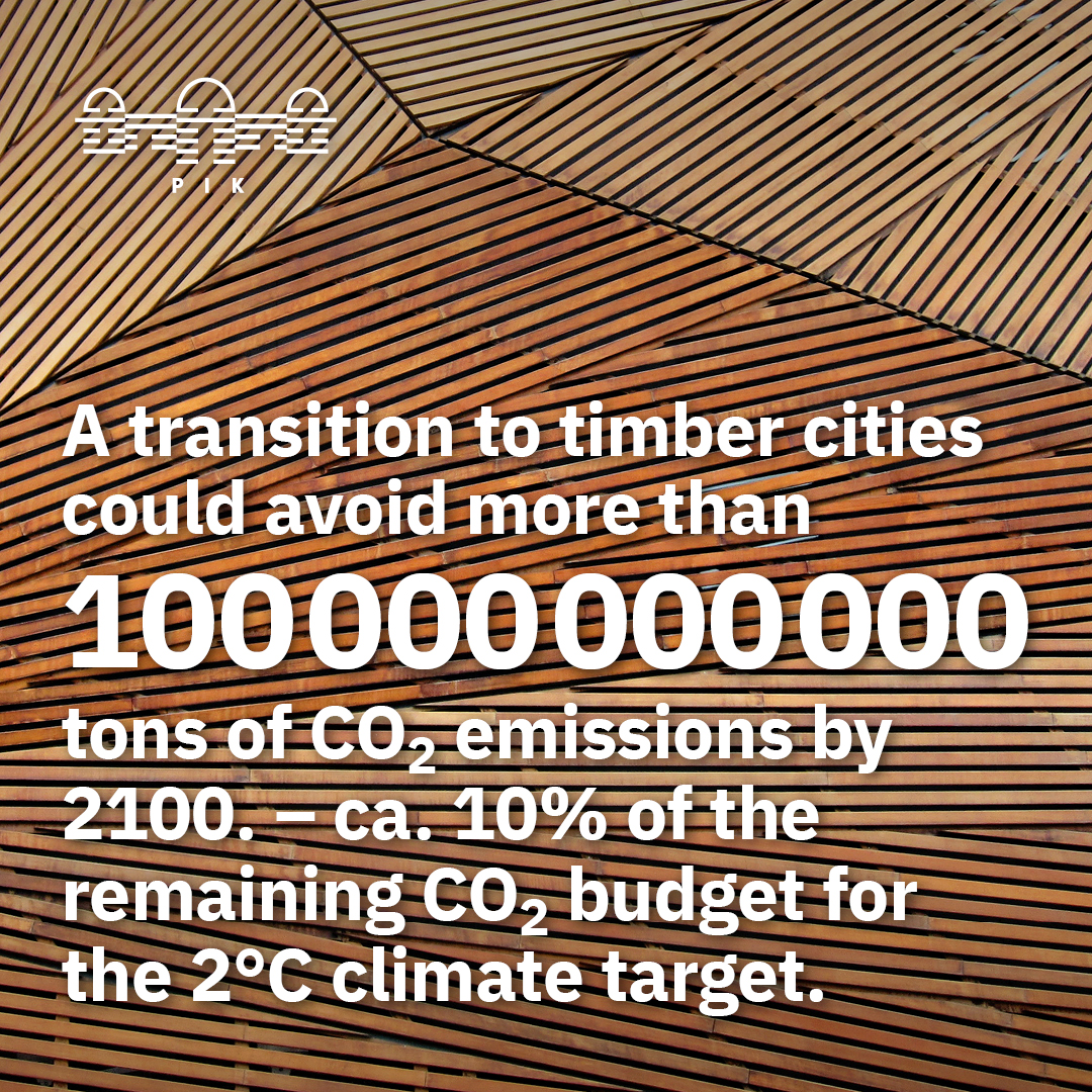 Living in timber cities could avoid emissions  – without using farmland for wood production