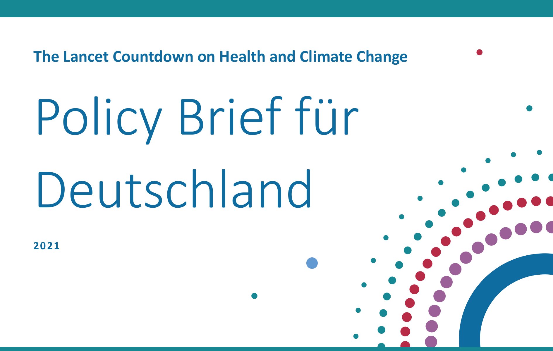 New Lancet Countdown Policy Brief for Germany confirms considerable need for action — Potsdam