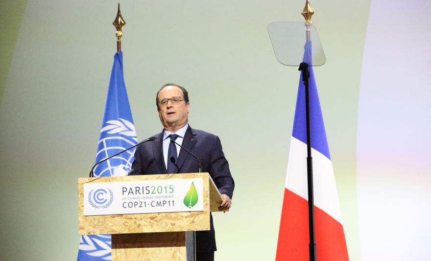 Nobel Laureates together with Schellnhuber meet French President Nobel Laureates together with Schellnhuber meet French President