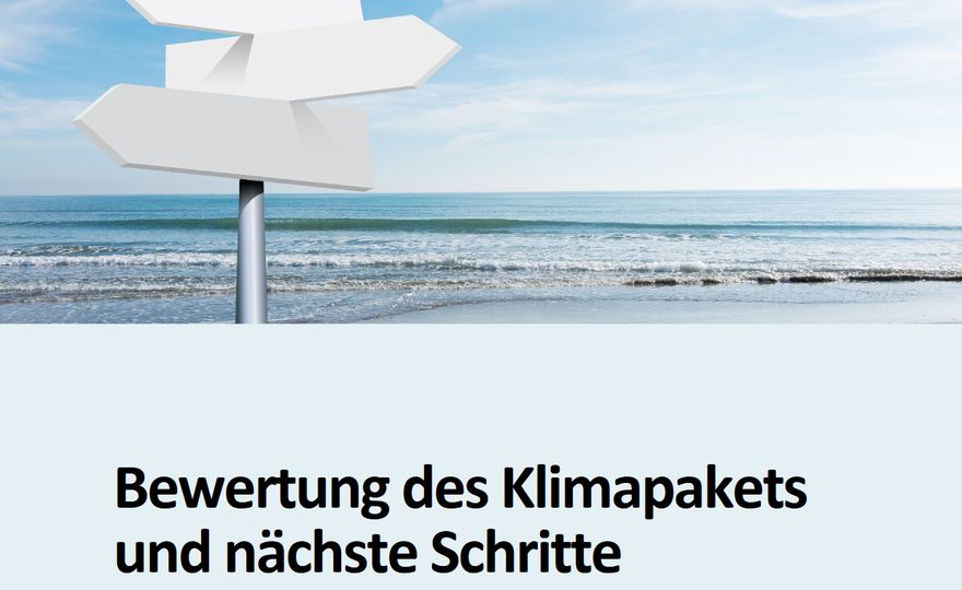 PIK and MCC deliver detailed assessment of German climate package PIK and MCC deliver detailed assessment of German climate package